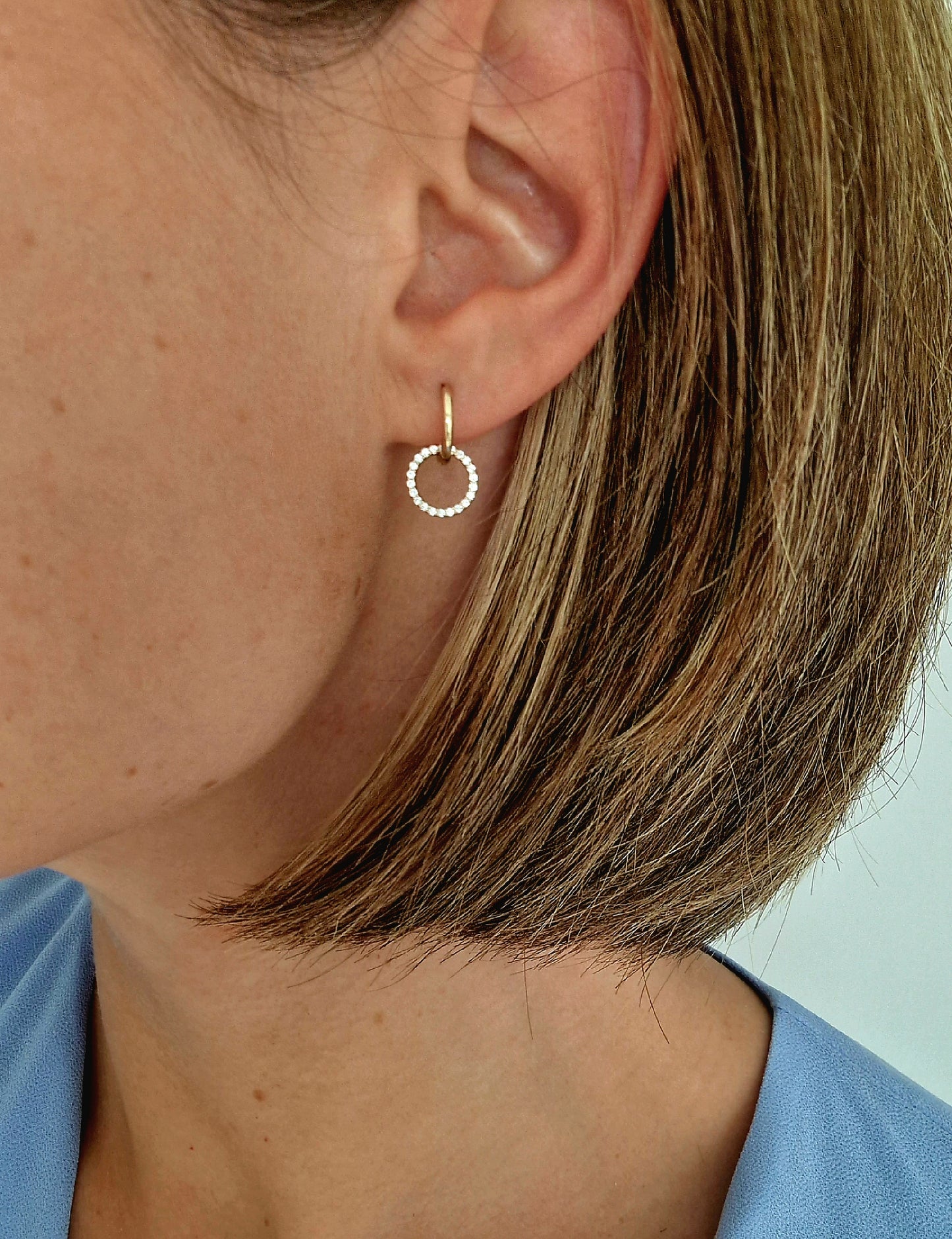 Shiny Hoops 925 Si./ vergoldet