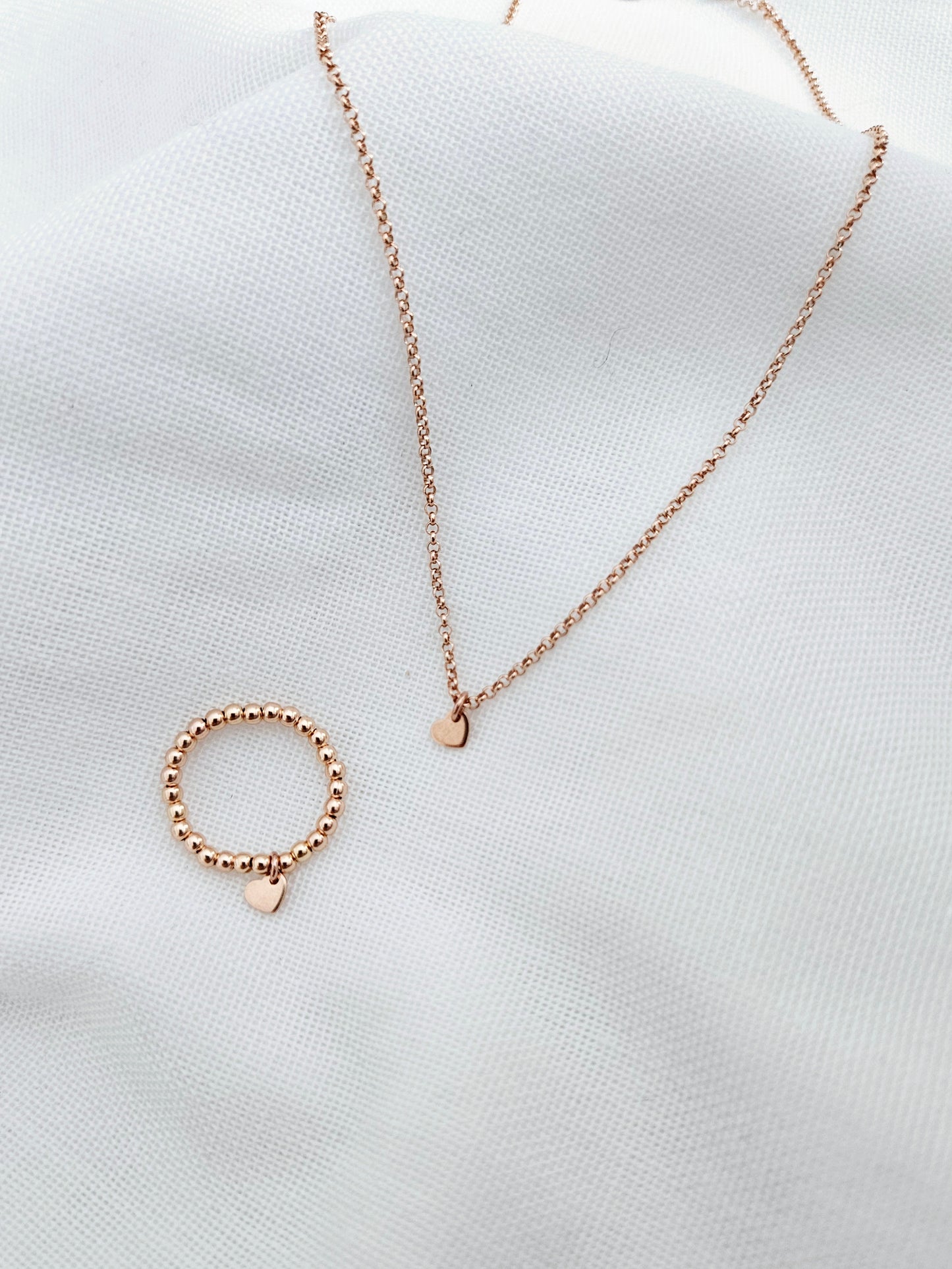 Kette Little Heart 925 Silber rosévergoldet