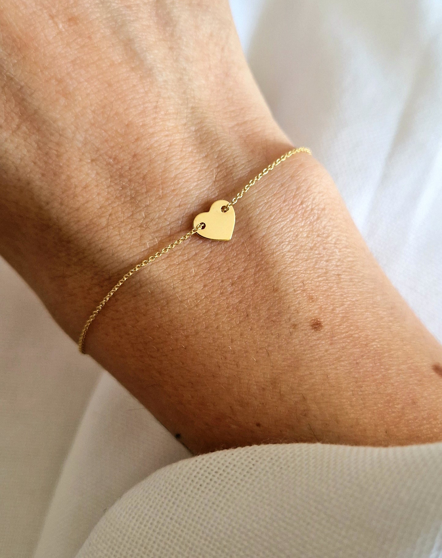 Herz Armkettchen 333 Gold