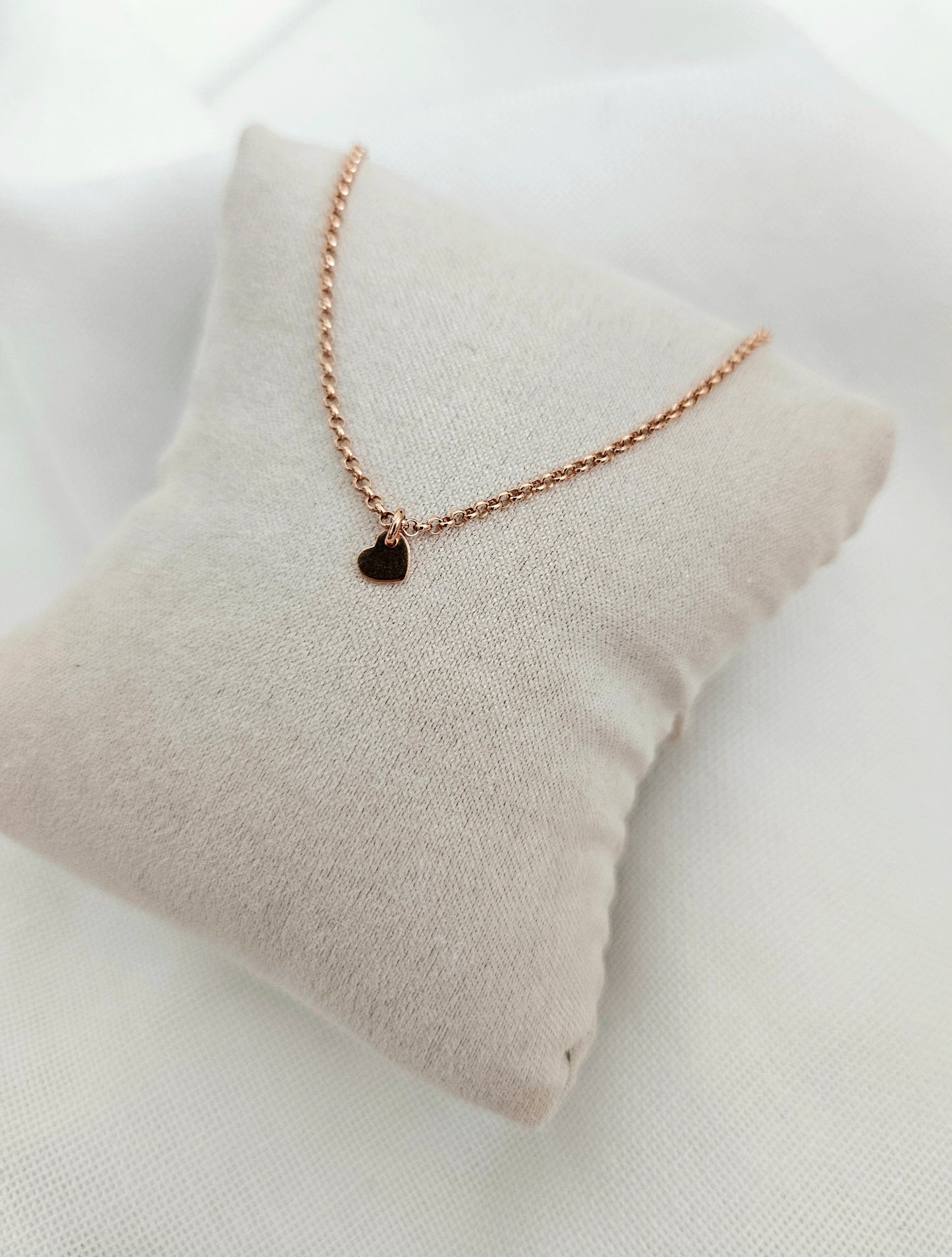 Kette Little Heart 925 Silber rosévergoldet