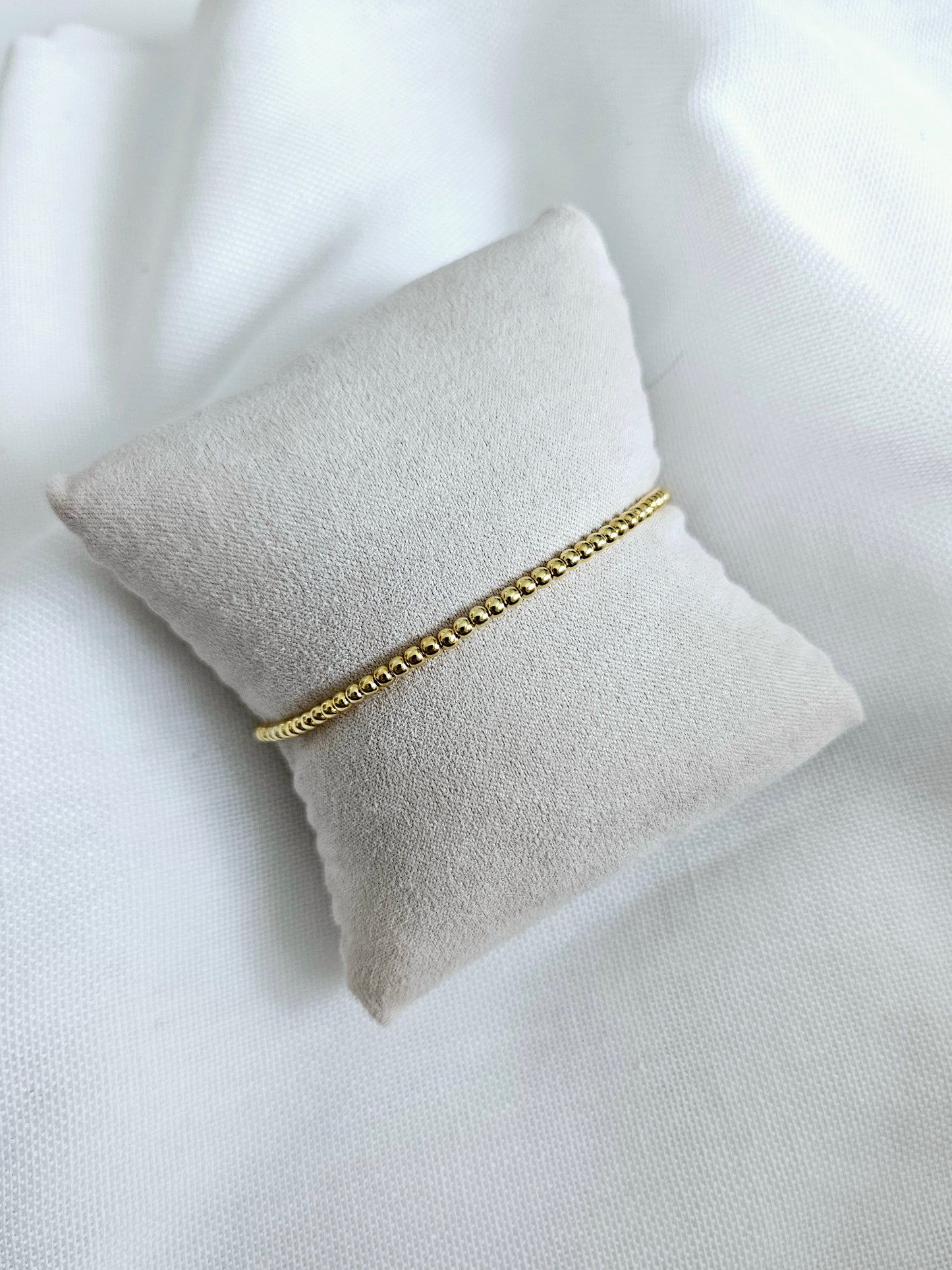 Kugelarmband 2,5mm / 925 Si. vergoldet