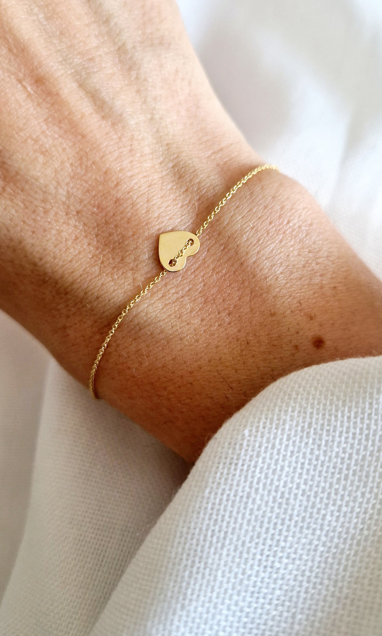 Herz Armkettchen 333 Gold
