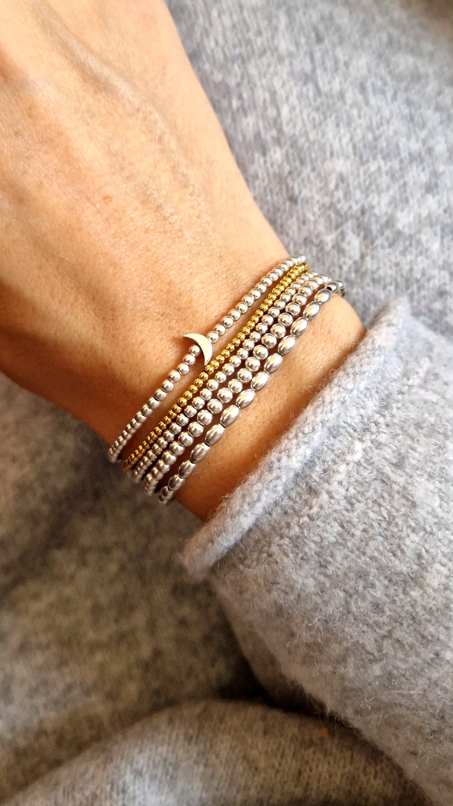 Kugelarmband Moon 925 Silber