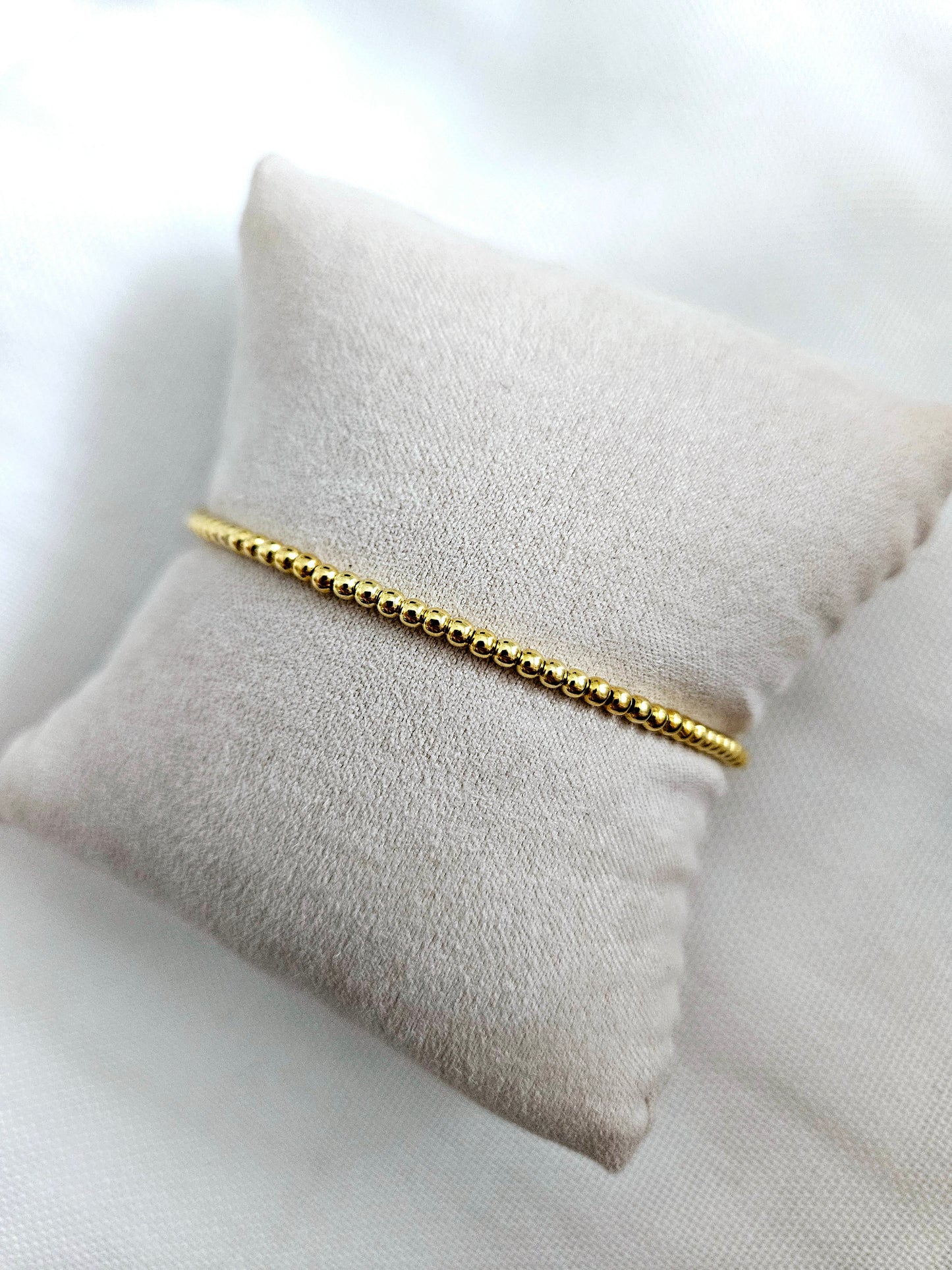 Kugelarmband 2,5mm / 925 Si. vergoldet