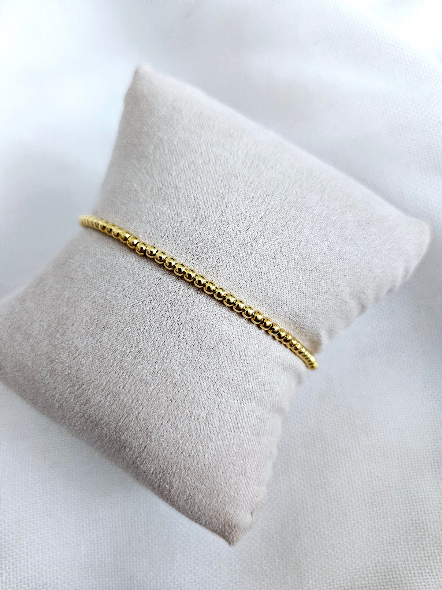 Kugelarmband 2,5mm / 925 Si. vergoldet