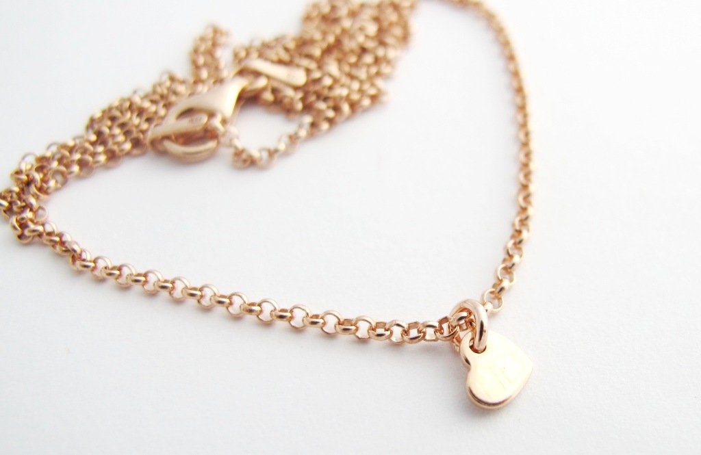 Kette Little Heart 925 Silber rosévergoldet