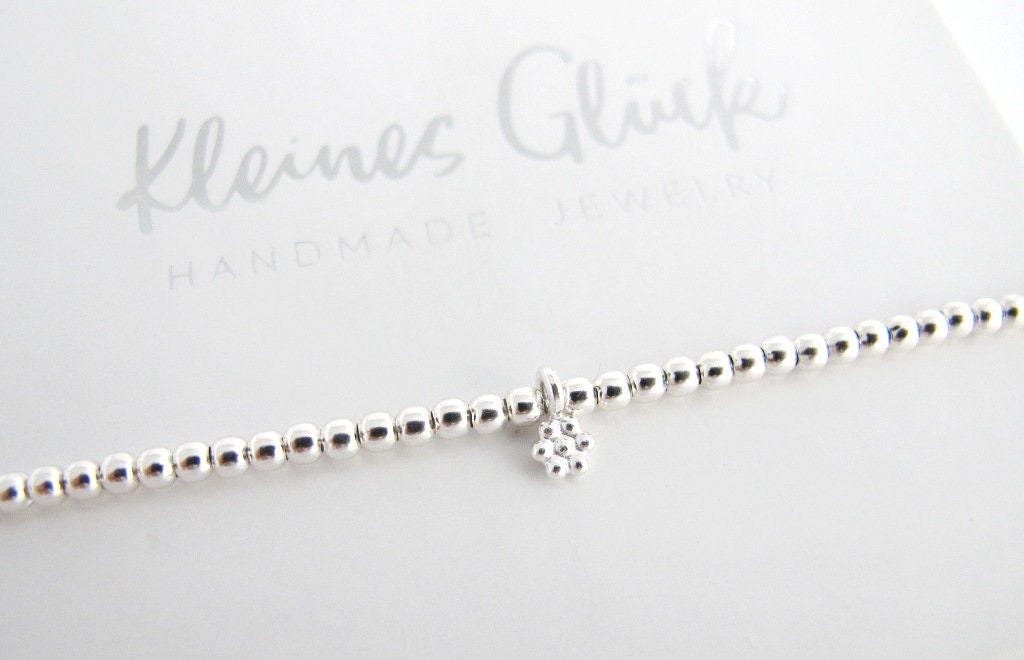 Kugelarmband Mini Flower 925 Silber