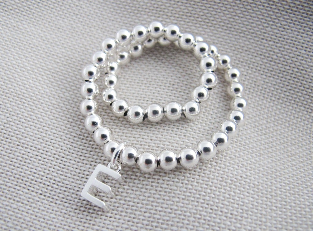 Kugelarmband 'Name it' 925er Silber | Armband Initialen