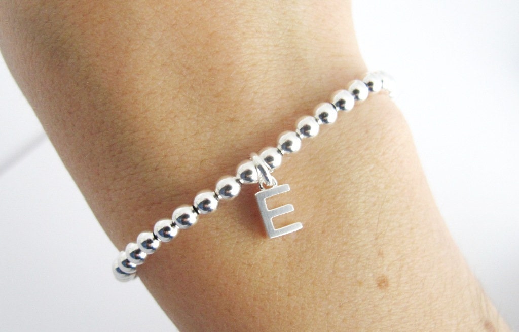 Kugelarmband 'Name it' 925er Silber | Armband Initialen