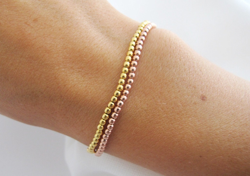 Kugelarmband 2,5mm / 925 Si. vergoldet