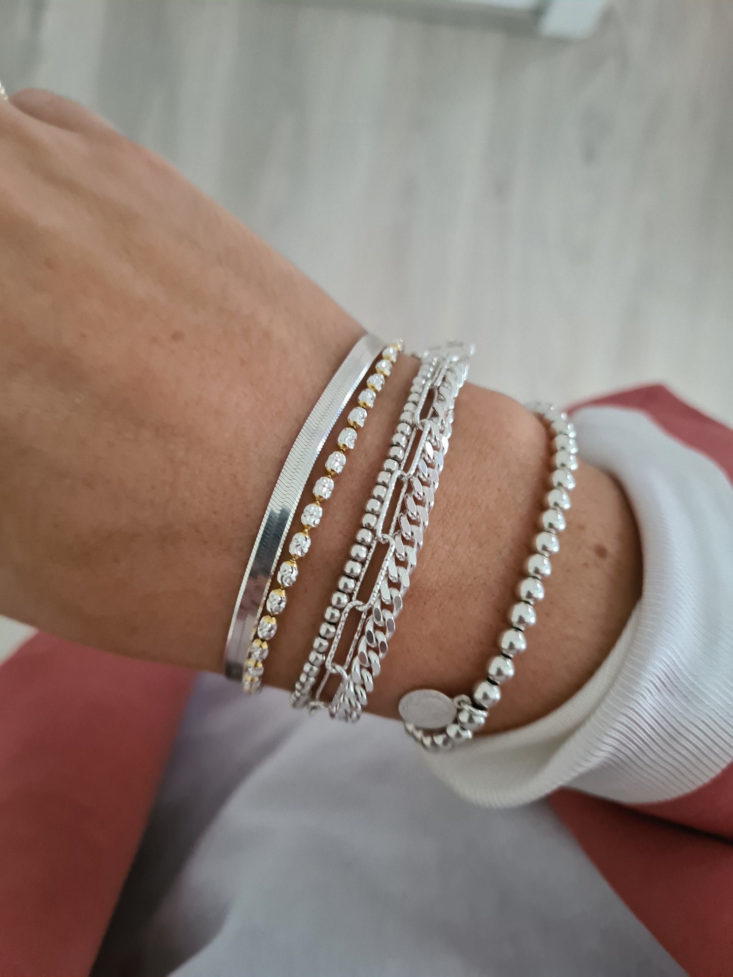 Armband Gloria 925er Silber | Panzerarmband