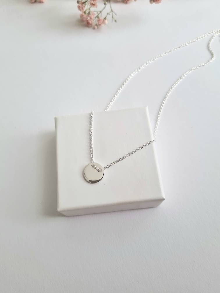 Kette Ellie 925 Silber | Halskette mit Plättchen | filigrane Silberkette