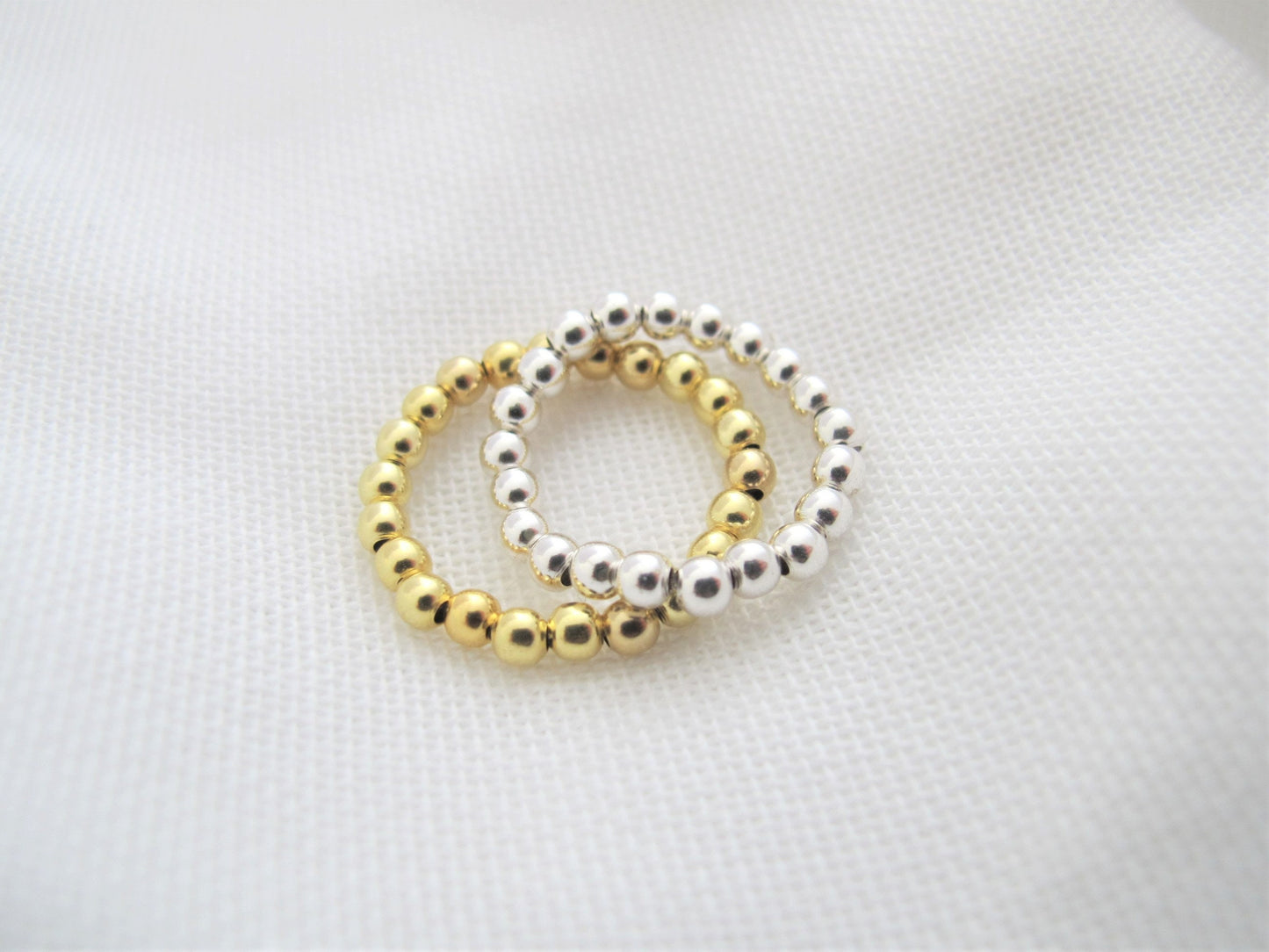 Kugelring Flexring 3mm 925 Sterling Silber / vergoldet