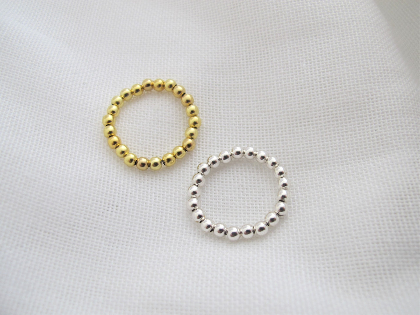 Kugelring Flexring 3mm 925 Sterling Silber / vergoldet